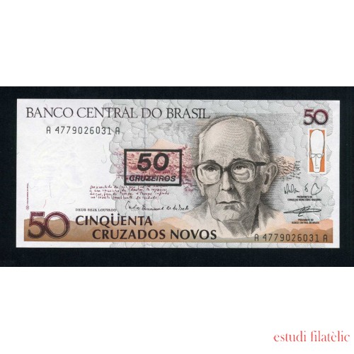 Brasil 50 Cruzeiros 1990 Billete Banknote Sin Circular
