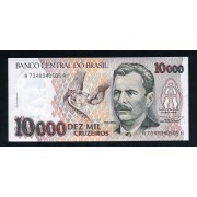 Brasil 10000 Cruzeiros 1991-93 Billete Banknote Sin Circular
