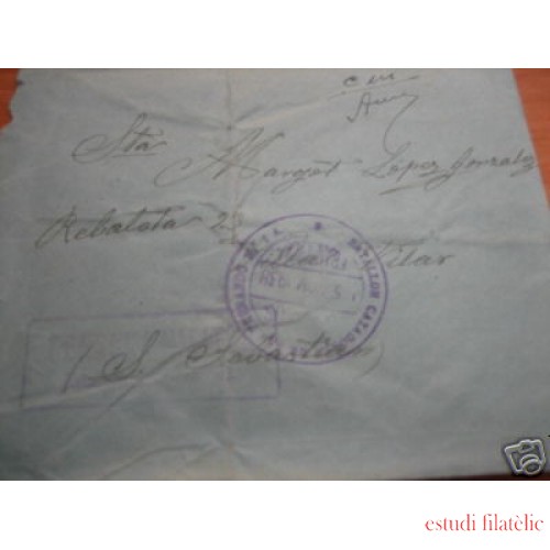 <div><strong>España Carta San Sebastián Batallón Cazadores San Fernando</strong></div>