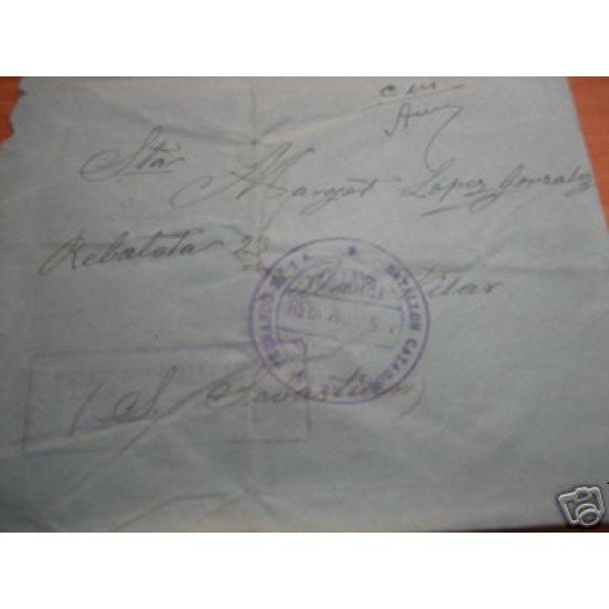 <div><strong>España Carta San Sebastián Batallón Cazadores San Fernando</strong></div> <div><strong>España Carta San Sebastián Batallón Cazadores San Fernando</strong></div>