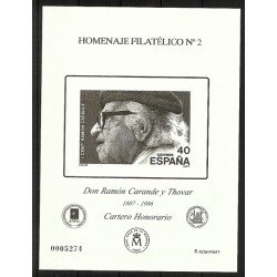 España Spain Homenaje Filatélico 2 2006 Ramón Carande España Spain Homenaje Filatélico 2 2006 Ramón Carande