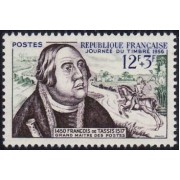 France Francia Nº1054 1956 Día del sello MNH 