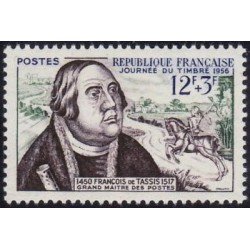 France Francia Nº1054 1956 Día del sello MNH