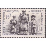 France Francia  Nº 1063 1956 St. Yves patrón de los abogados Lujo