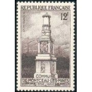 France Francia Nº 1065 1956 Centenario del monumento a los mineros Lujo