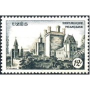 France Francia Nº 1099 1957 Castillo de Uzès Lujo