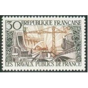 France Francia Nº 1114 1957 Trabajos públicos Lujo