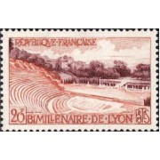France Francia Nº 1124 1957 2º Milenio de Lyon Lujo