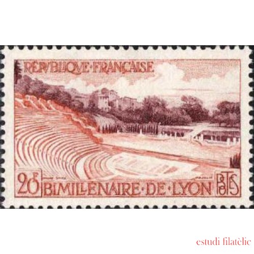 France Francia Nº 1124 1957 2º Milenio de Lyon Lujo