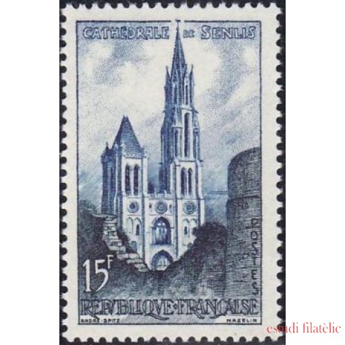 France Francia Nº 1165 1958 Catedral de Senlis Lujo