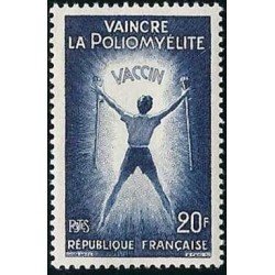 France Francia Nº 1224 1959 Para vencer la poliomelitis Lujo France Francia Nº 1224 1959 Para vencer la poliomelitis Lujo