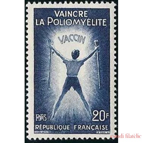 France Francia Nº 1224 1959 Para vencer la poliomelitis Lujo