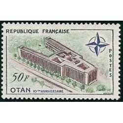 France Francia Nº 1228 1959 10º Aniv. OTAN e inauguración de su palacio (París) France Francia Nº 1228 1959 10º Aniv. OTAN e inauguración de su palacio (París)