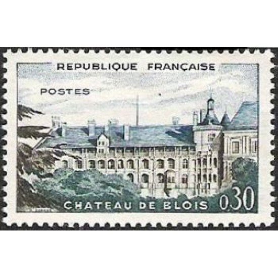 France Francia 1255 1960 Castillo de Blois MNH