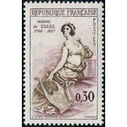 France Francia Nº 1269 1960 Mdme. de Staël precursora de la idea europea Lujo