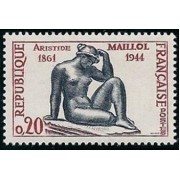 France Francia 1281 1961 Cent. del nacimiento del escultor Maillol MNH