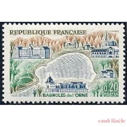 France Francia Nº 1293 1961 Bagnoles-de-l