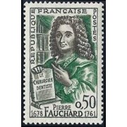 France Francia Nº 1307 1961 Bicentenario de la muerte de Pierre Fauchard Lujo