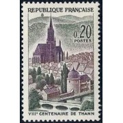 France Francia Nº 1308 1961 8º Cent. de la ciudad de Thann Lujo