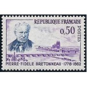 MED/S France Francia Nº 1328 1962 Cent. de la muerte de Dr. Pierre-Fidèle Bretonneau Lujo
