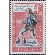 France Francia Nº 1332 1962 Día del sello Sorteo a favor de la Cruz Roja Lujo