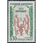 MED/S France Francia Nº 1339 1962 Semana nacional de los hospitales Lujo