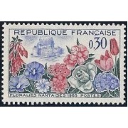France Francia Nº 1369 1963 Florales de Nantes  Lujo