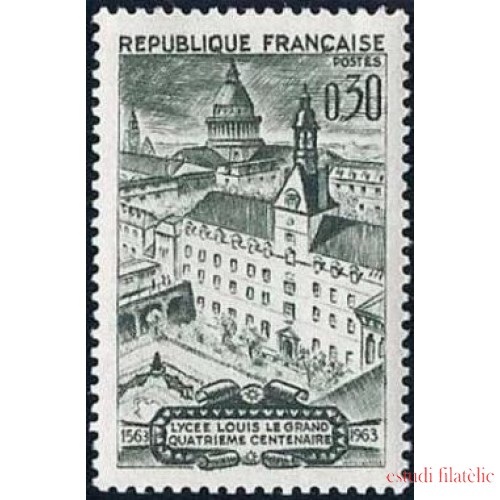 France Francia Nº 1388 1963 4º Cent. del Liceo Louis Legrand (París) Lujo