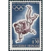 France Francia Nº 1428 1964 JJOO de Tokyo Lujo