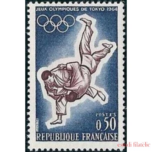 France Francia Nº 1428 1964 JJOO de Tokyo Lujo