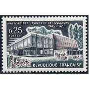 France Francia Nº 1448 1965 Casa de la juventud y de la cultura Lujo