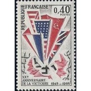 France Francia Nº 1450 1965 20º Aniv. de la Victória Lujo