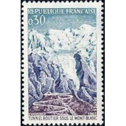 France Francia Nº 1454 1965 Inauguración del túnel de Mont-Blanc Lujo France Francia Nº 1454 1965 Inauguración del túnel de Mont-Blanc Lujo