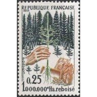 France Francia Nº 1460 1965 Millonésima hectárea repoblada Lujo