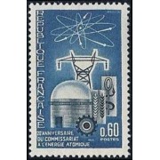France Francia Nº 1462 1965 20º Cent. de Comisión de la energía atómica Lujo