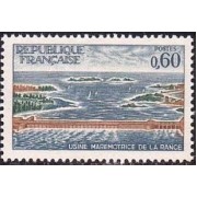 France Francia Nº 1507 1966 Planta de mareas de  Rance Lujo