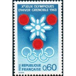France Francia Nº 1520 1967 Preludio a los JJOO de invierno de Grenoble Lujo France Francia Nº 1520 1967 Preludio a los JJOO de invierno de Grenoble Lujo
