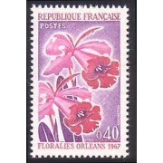 France Francia Nº 1528 1967 Florales de Orleans Lujo