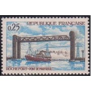 France Francia Nº 1564 1968 Puente de Martrou en Rochefort Lujo