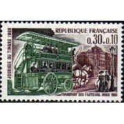 France Francia Nº 1589 1969 Dia del sello Sorteo de la Cruz Roja Lujo