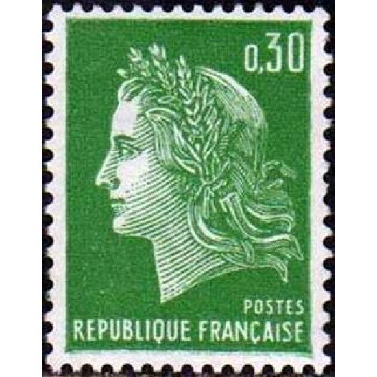 France Francia Nº 1611 1969 Marianne de Cheffer Lujo France Francia Nº 1611 1969 Marianne de Cheffer Lujo