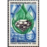 France Francia Nº 1612 1969 Carta europea del agua Lujo