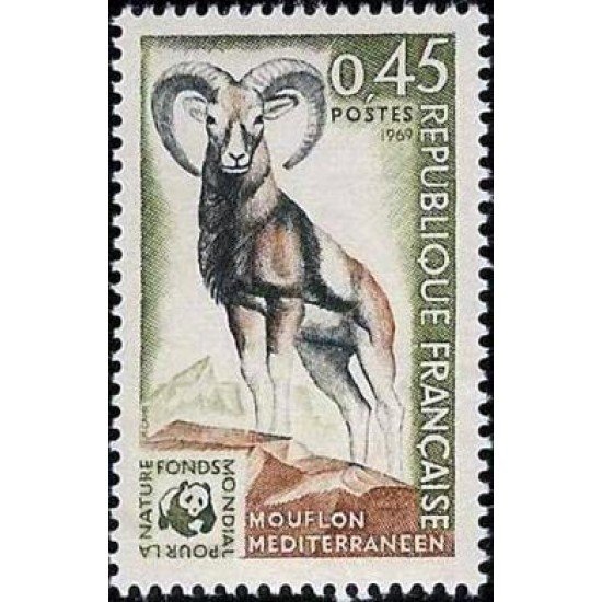 France Francia Nº 1613 1969 Fondo mundial para la naturaleza Lujo France Francia Nº 1613 1969 Fondo mundial para la naturaleza Lujo