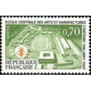 France Francia Nº 1614 1969 Escuela central de Arte y Manufacturas Lujo