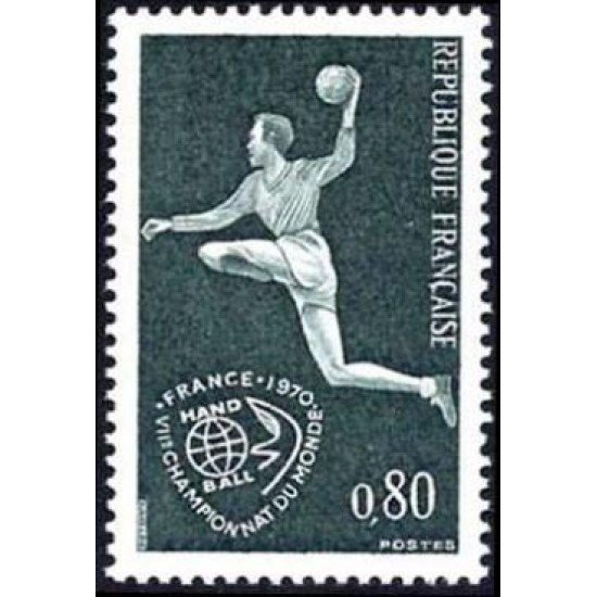 France Francia Nº 1629 1970 7º Campeonato del mundo de balonmano Lujo France Francia Nº 1629 1970 7º Campeonato del mundo de balonmano Lujo