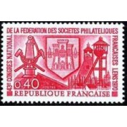 France Francia Nº 1642 1970 43º Congreso nacional de Sociedades filatélicas francesas Lujo