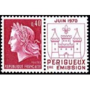 France Francia Nº 1643 1970 Inauguración de la imprenta de sellos de Périgeux Lujo