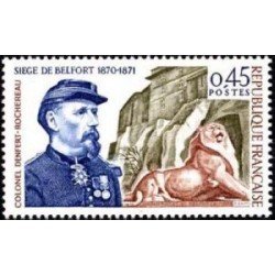 France Francia Nº 1660 1970 Centenario del sitio de Belfort Lujo