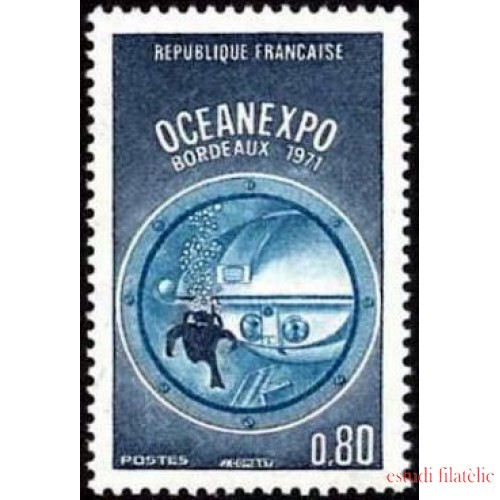 France Francia Nº 1666 1971 OCEANEXPO (Bordeaux) Lujo