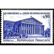 France Francia Nº 1688 1971 59ª Conferencia de la Unión interparlamentaria Lujo